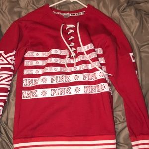 PINK christmas hoodie